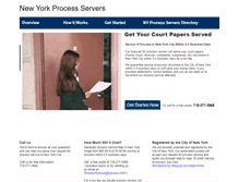 Tablet Screenshot of newyorkprocessserver.org